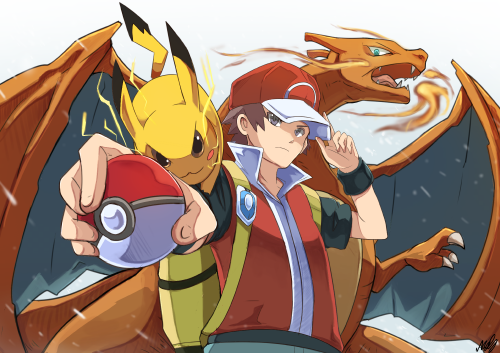  pikachu red and charizard pokemon and 2 more drawn by arnoldtan93 de2fd5cd04fe991c40a961569520c2c2