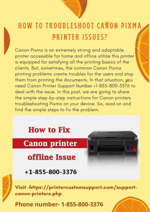 How to Troubleshoot Canon Pixma Printer issues