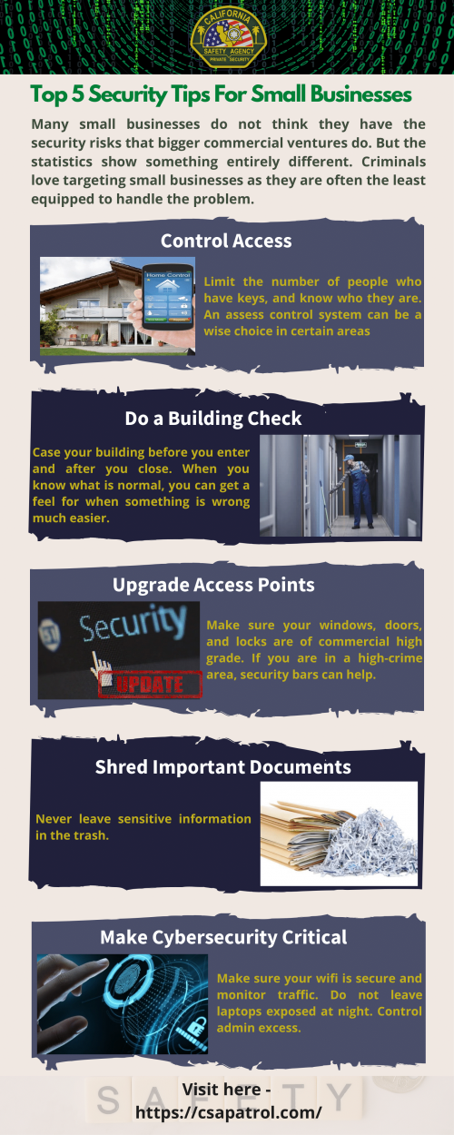 Top 5 Security Tips For Small Businesses
